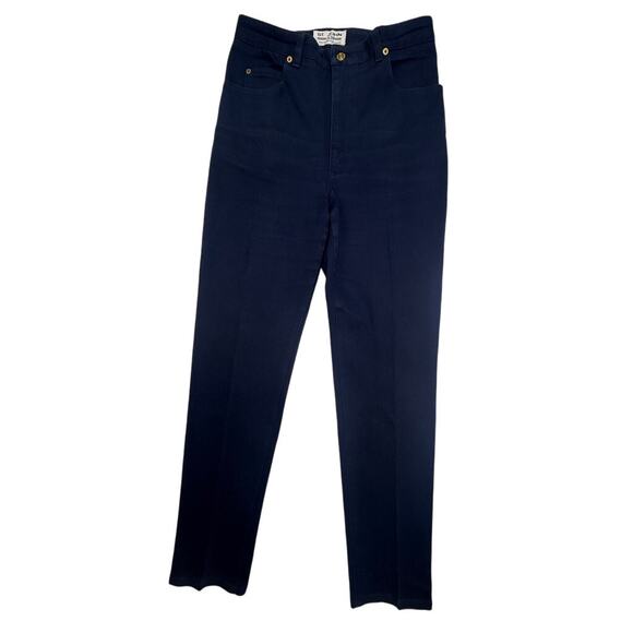 St. John Sport Signature Knit Jeans Navy Slim Leg Pants Size 8 - Picture 2 of 16